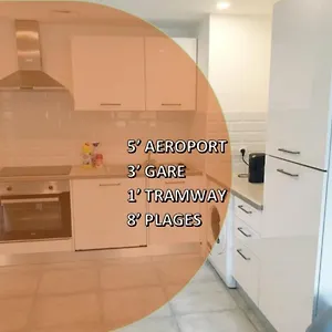  Appartement Renove 2023 Proche Aeroport 5min, Gare Sncf 2 Min, Tramway Au Pied De L'immeuble , Parking Possible, Renovated 2023 Near The Airport 5 Min, Train Station 2 Min, Tram Next To The Building 1 Min, Parking Possible France